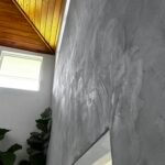 Mineral finish plaster Marmorino ks walls concrete effect